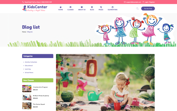 Blog Left Sidebar